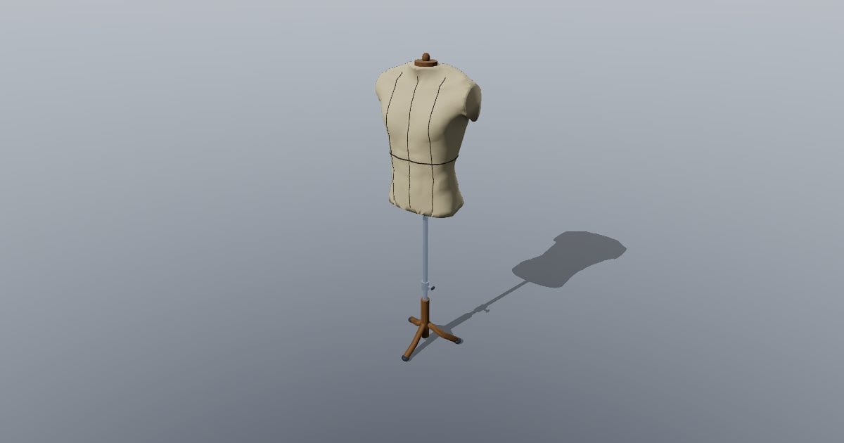 Male dress form mannequin