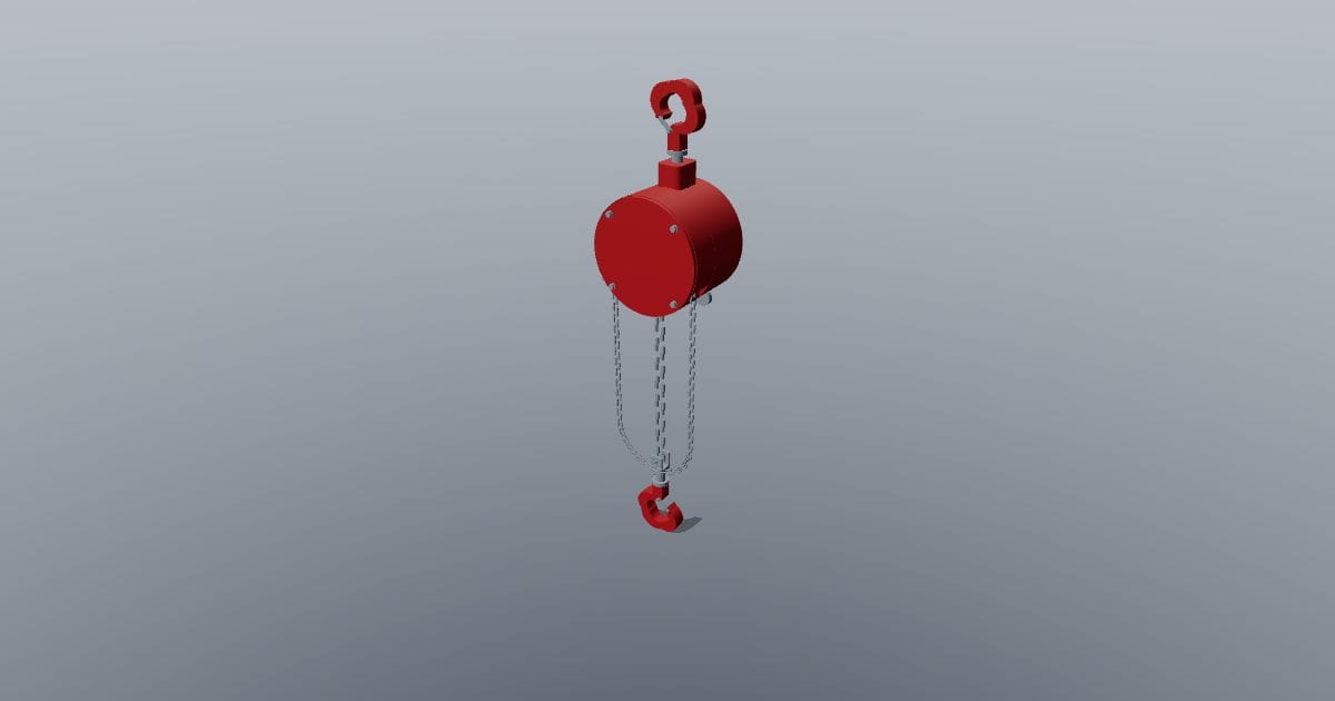 Manual chain hoist