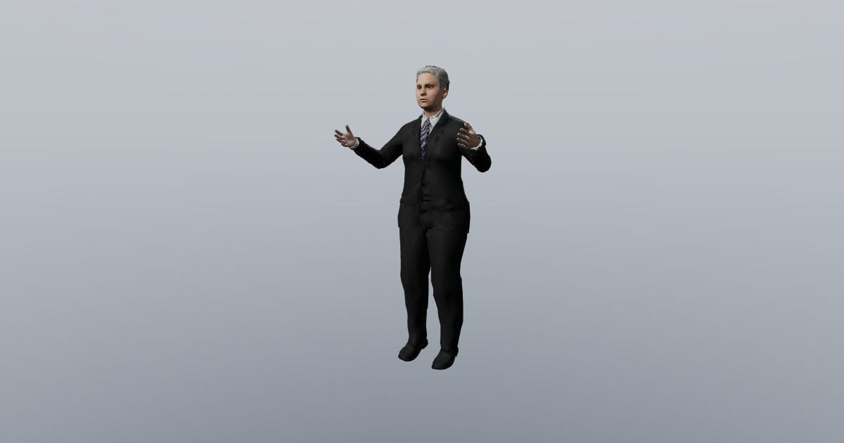 Mara - 3D Person, Woman Business presenting