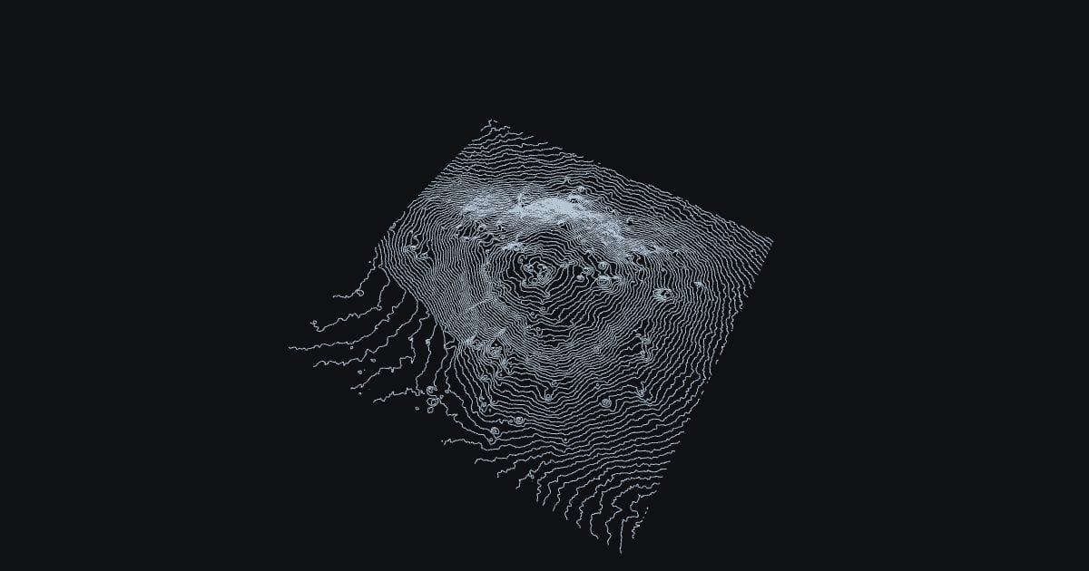 Mauna Kea summit contours