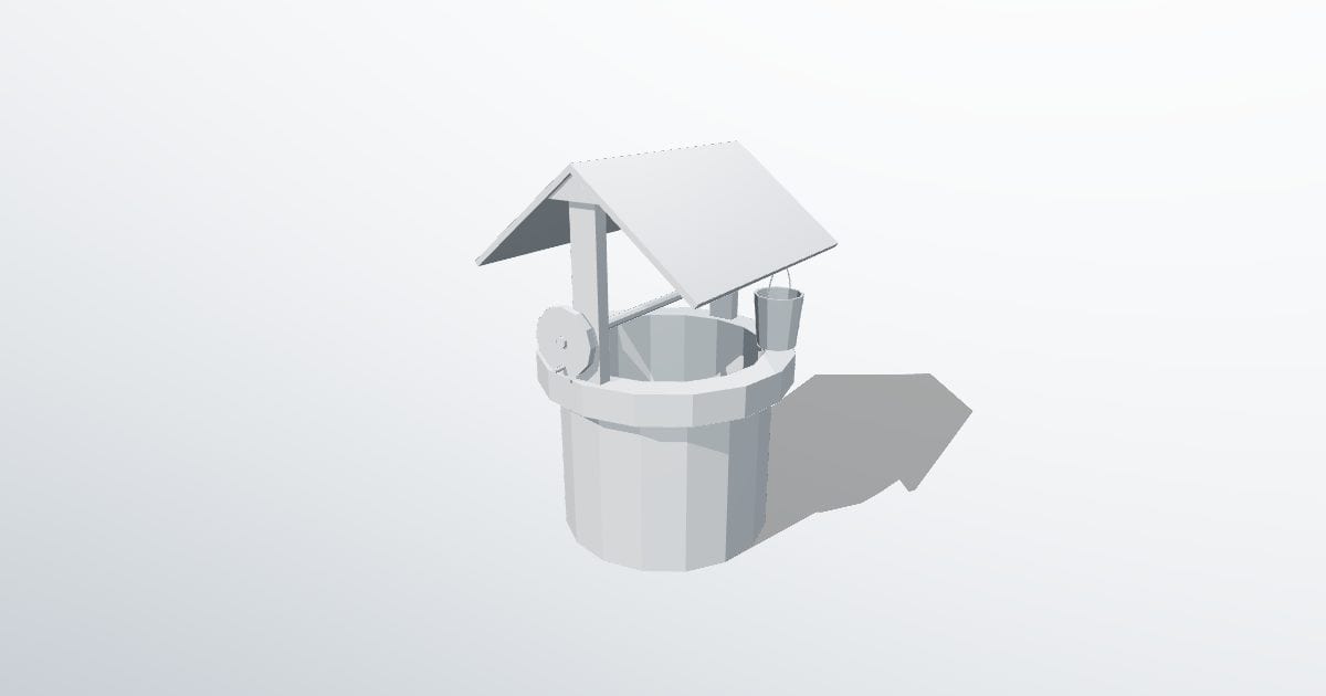 Medieval well (Blender)