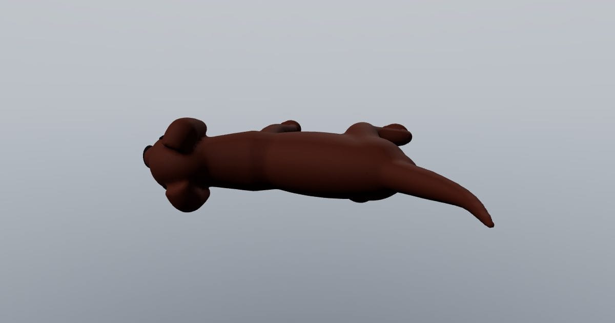 Medium dog standing (FBX)
