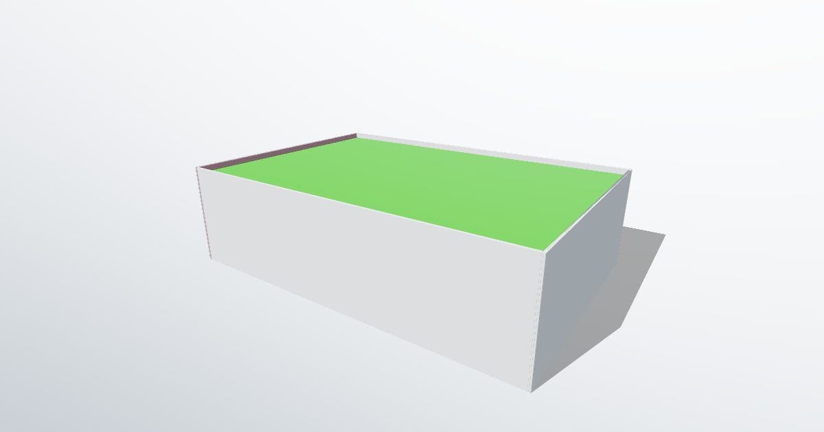 Medium office building, architectural model