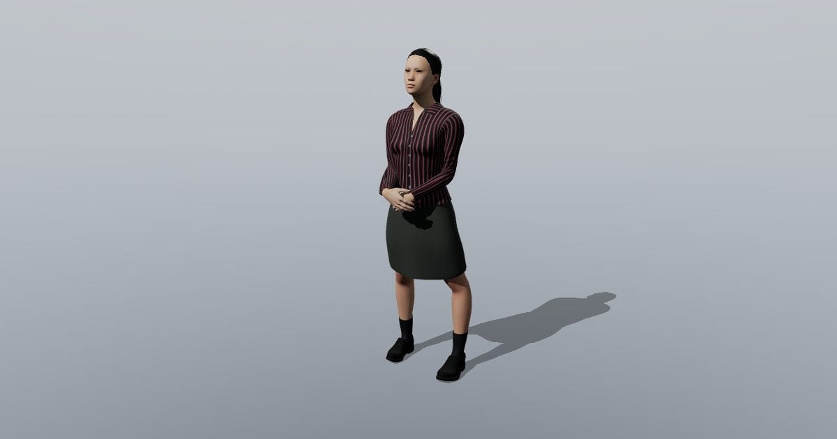 Mei - 3D Person, Receptionist