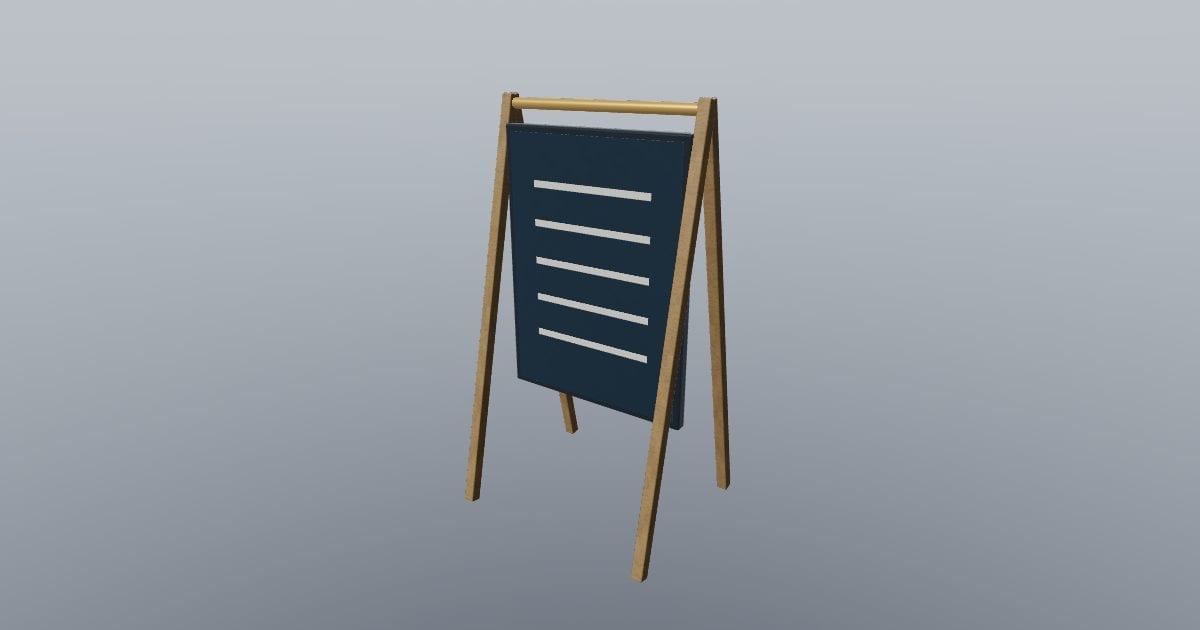 Menu board - Original Restaurant Furnishing