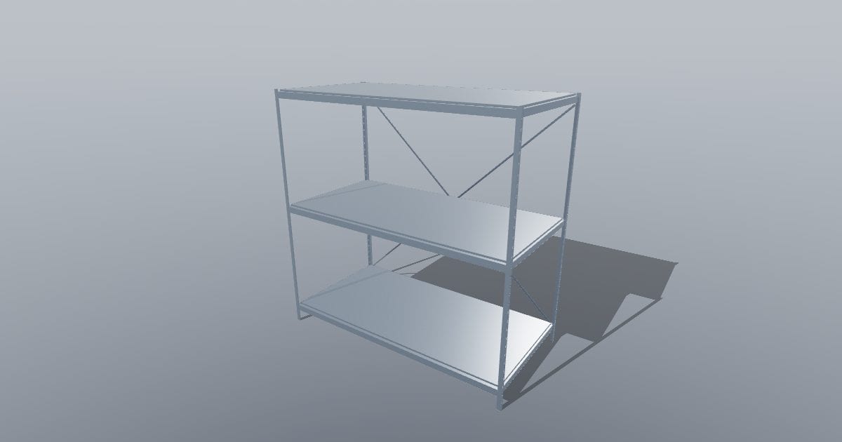Mezzanine shelf