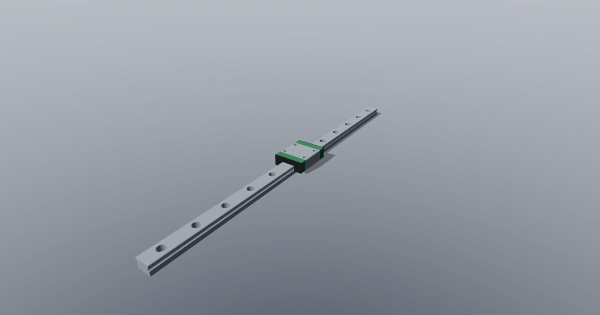 MGN12C carriage on 300 mm rail
