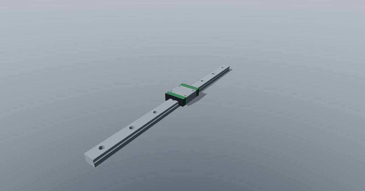 MGN15C carriage on 310 mm rail