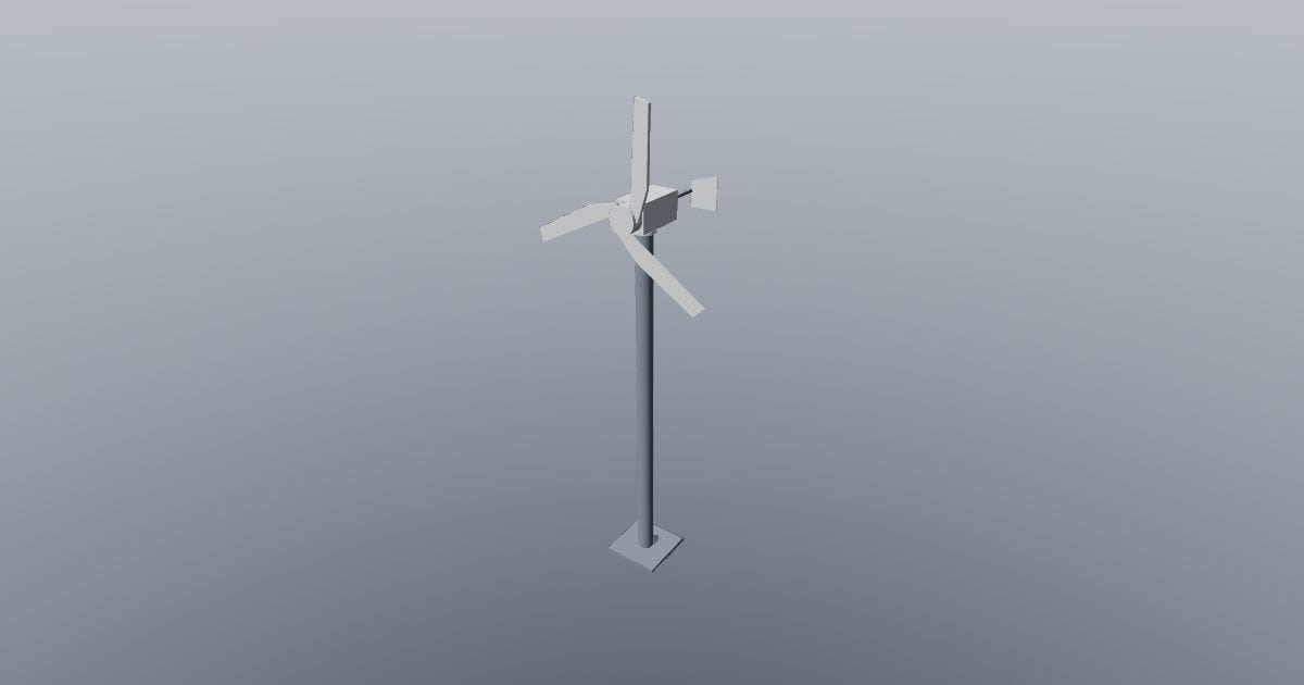 Micro wind turbine - Original MEP CAD