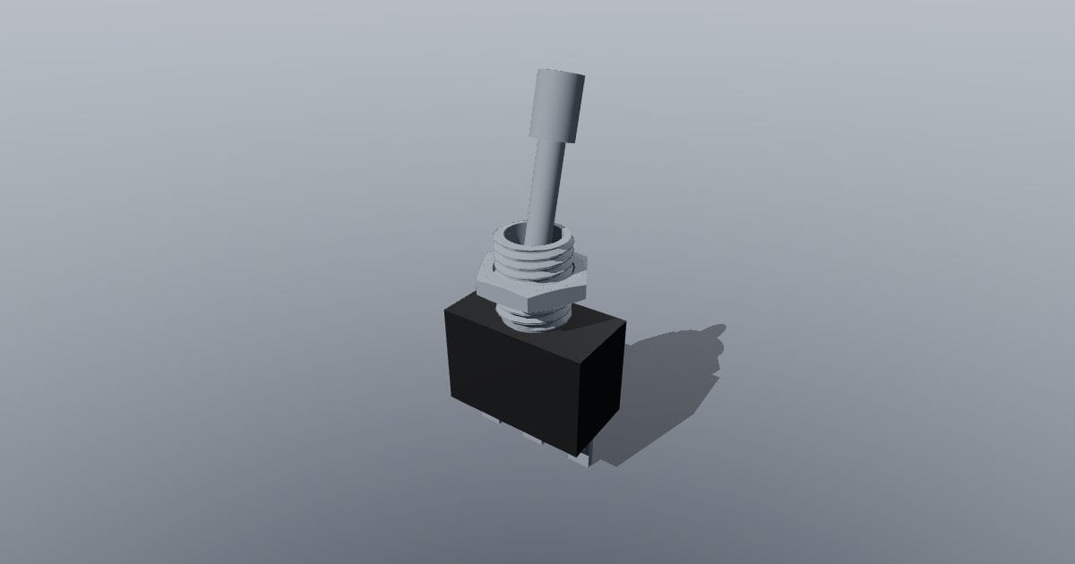 Miniature SPDT toggle switch