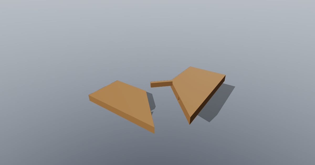 Mitre with spline timber joint, exploded