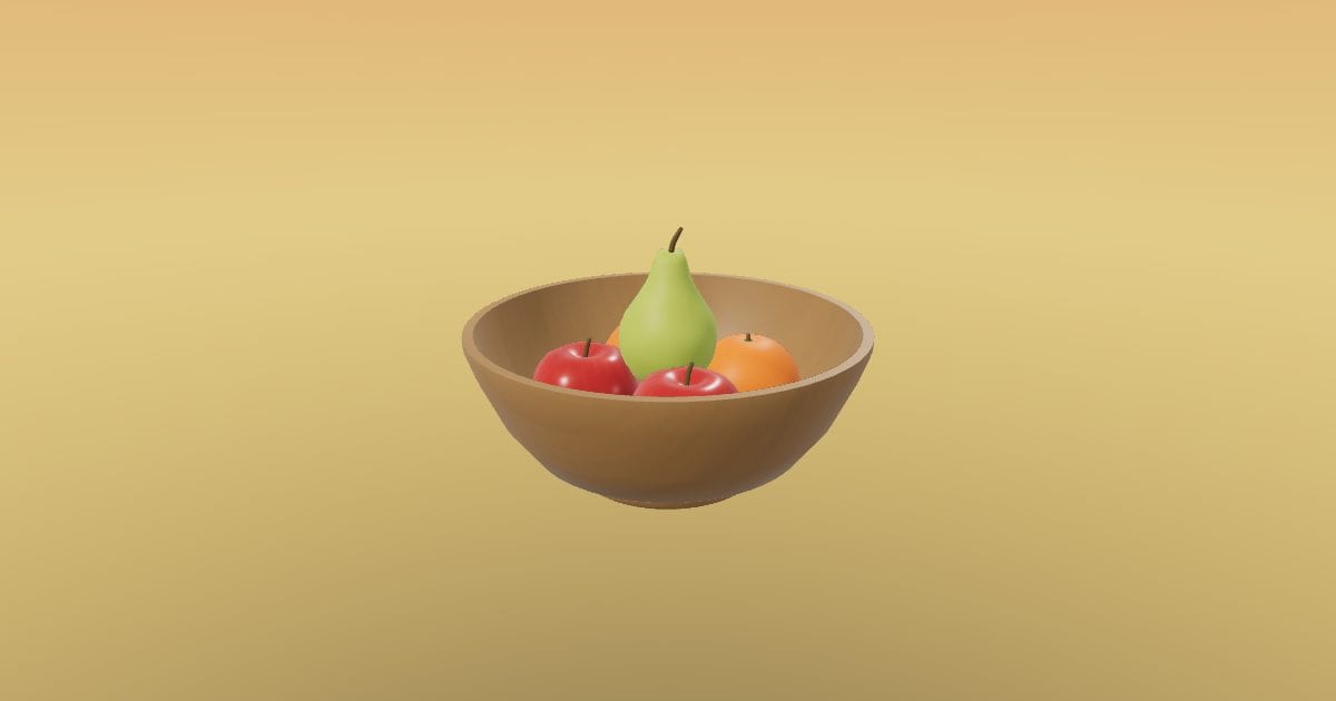 Mixed fruit bowl set