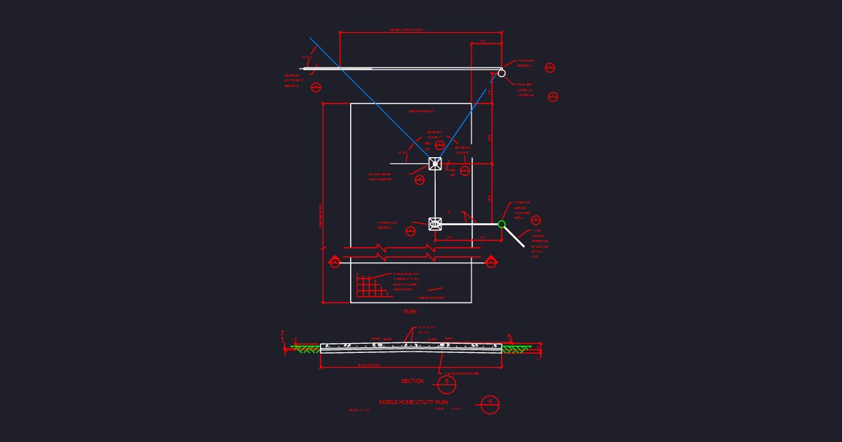 Mobile Home Utility Plan (USFS 51_100)