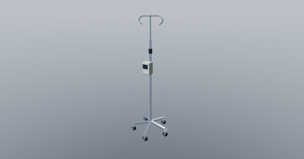 Mobile intravenous pole