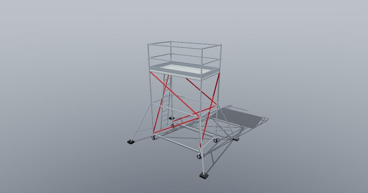 Mobile scaffold tower