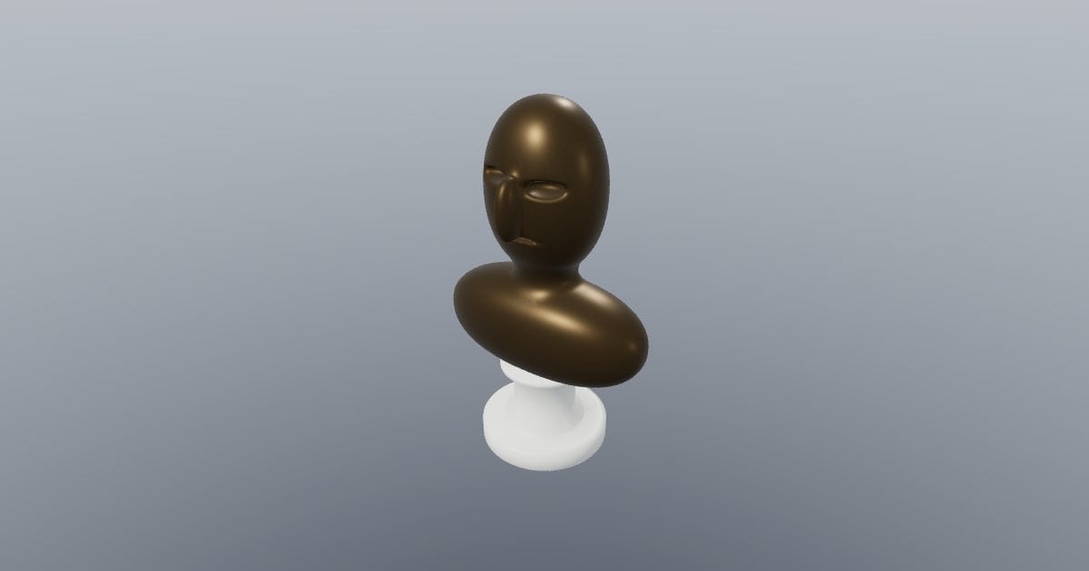 Modern abstract bust