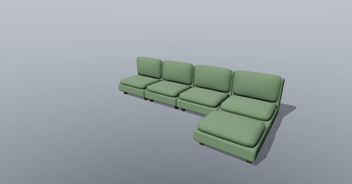 Modular five piece sofa - Original Interior Furnishing