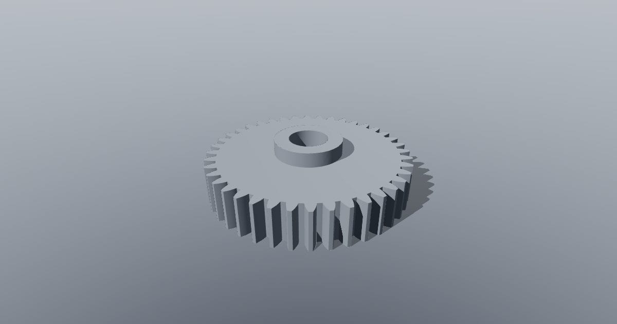 Module 1, 40-tooth involute spur gear
