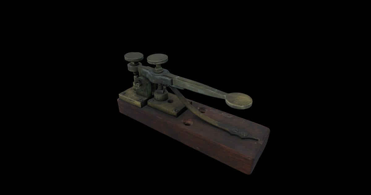Morse-Vail telegraph key