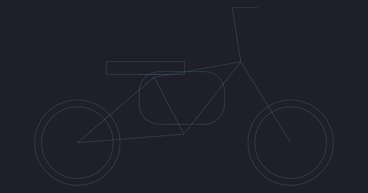 Motorcycle side - CAD Block