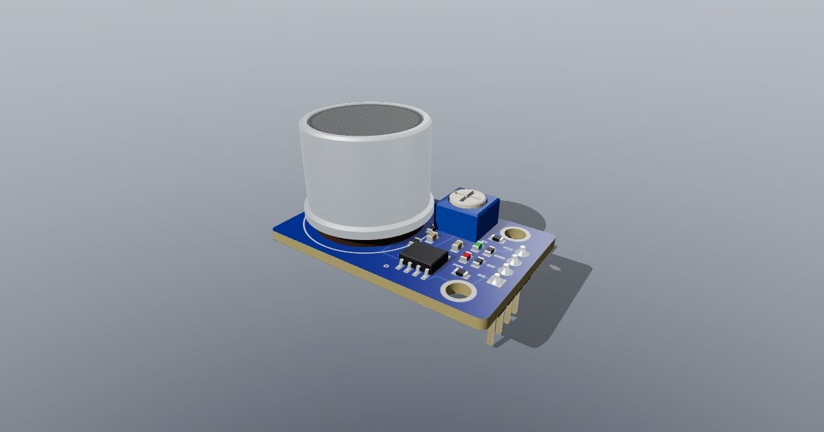 MQ-2 style gas sensor module