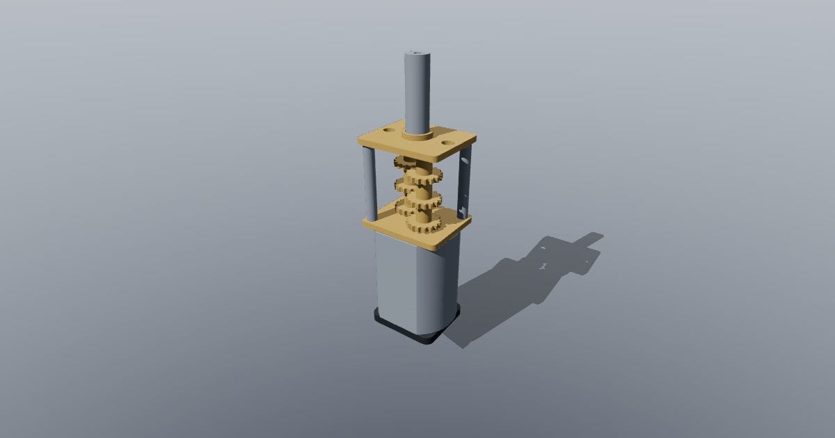 N20 12.5 mm gearbox with rear shaft