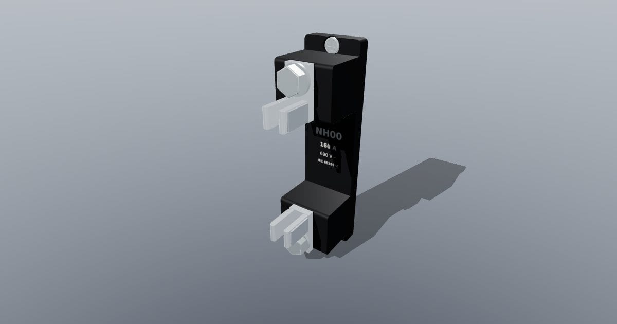 NH00 fuse holder (single-pole fuse base)