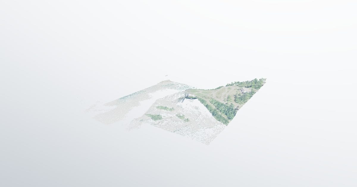 Niagara American Falls, aerial LiDAR (PTS)