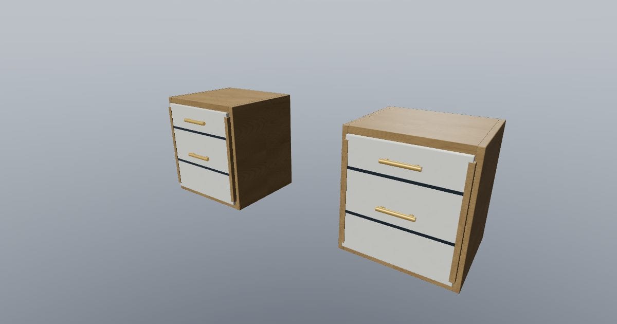 Nightstands pair - Original Hotel Furnishing