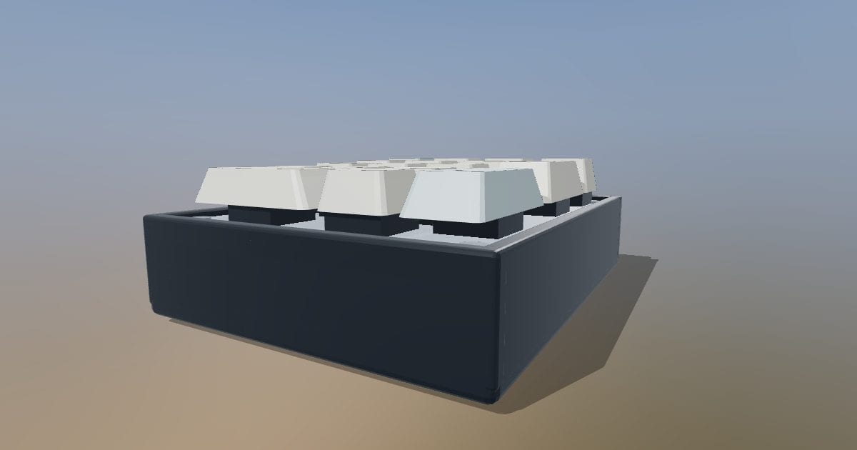 Numpad mechanical keyboard - with case