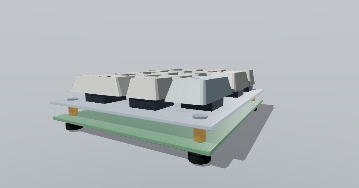 Numpad mechanical keyboard - without case