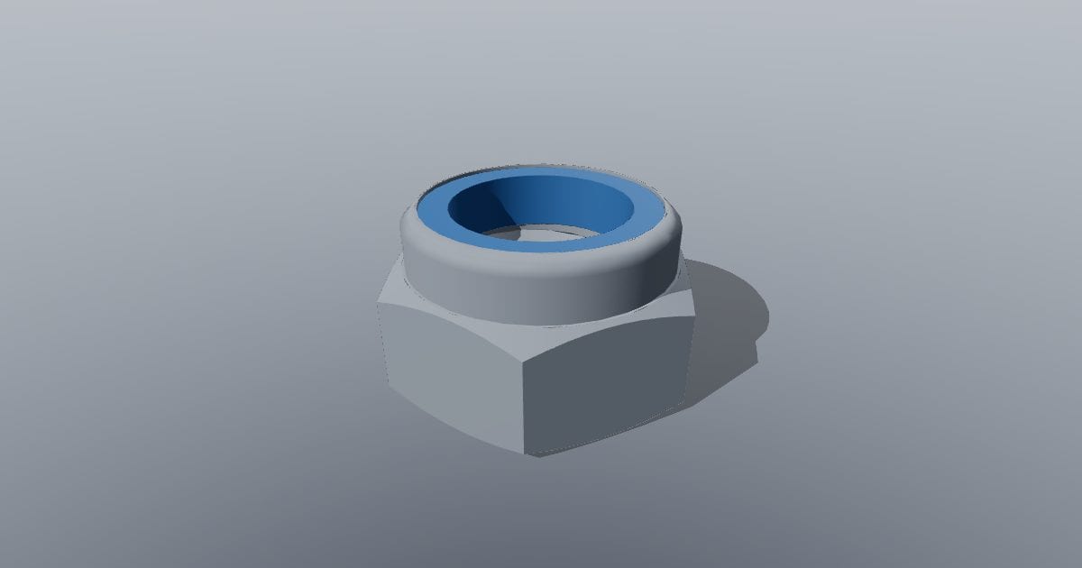 Nylon-insert lock nut M12