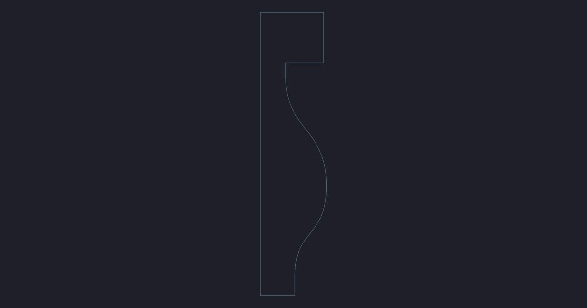 Ogee architrave - Moulding Profile and 1 m Extrusion