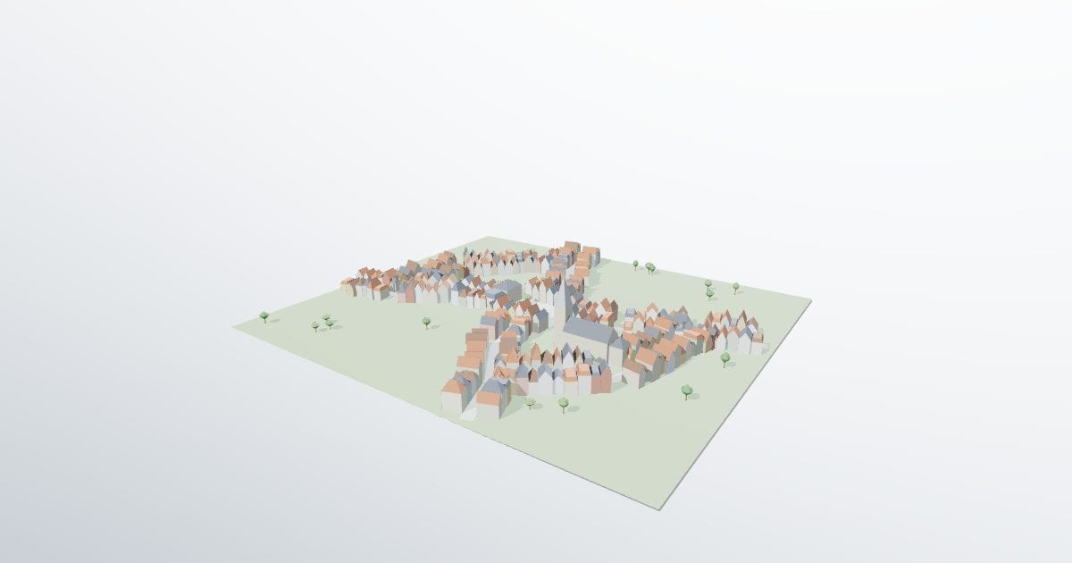 Old town, market square (CityGML)