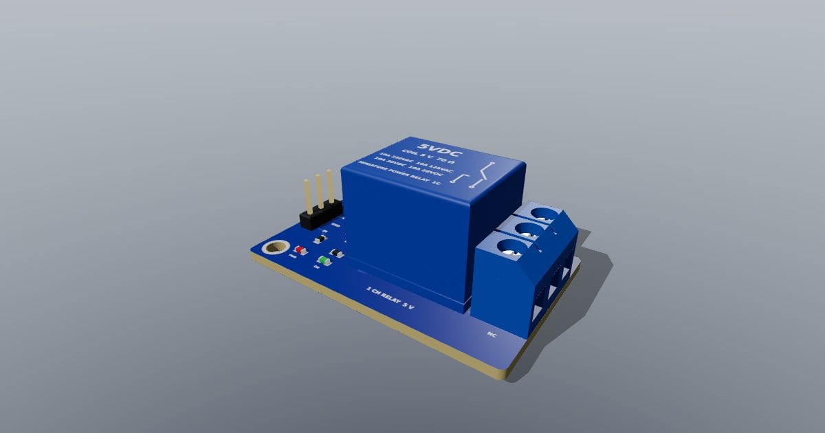 One-channel 5 V relay module