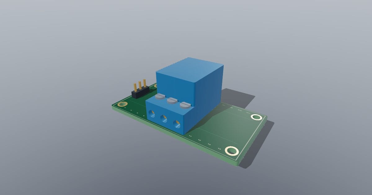 One-channel relay module