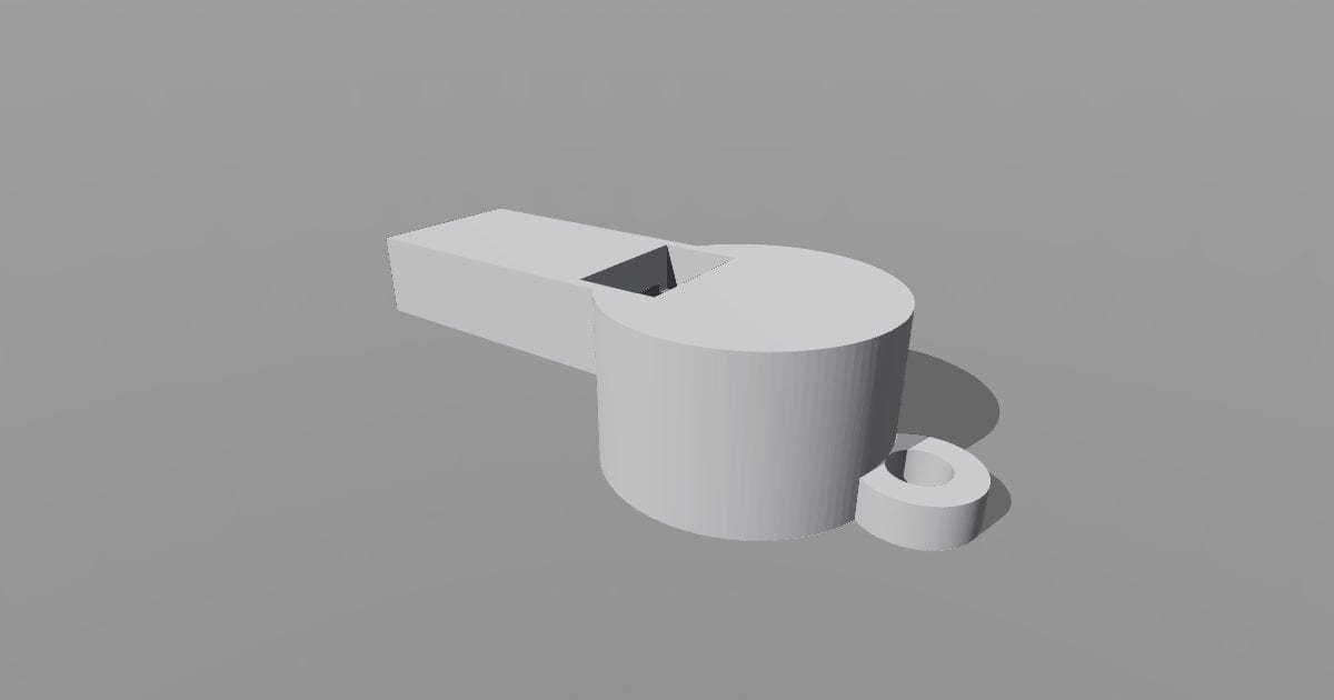 One-piece pealess whistle