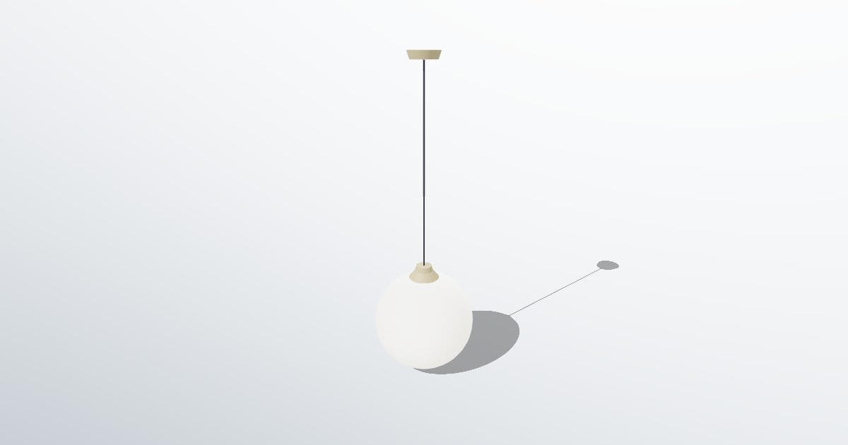 Opal globe pendant (L3D)