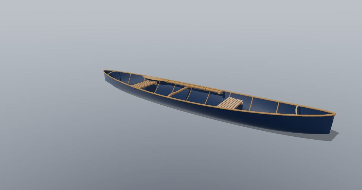 Open canoe