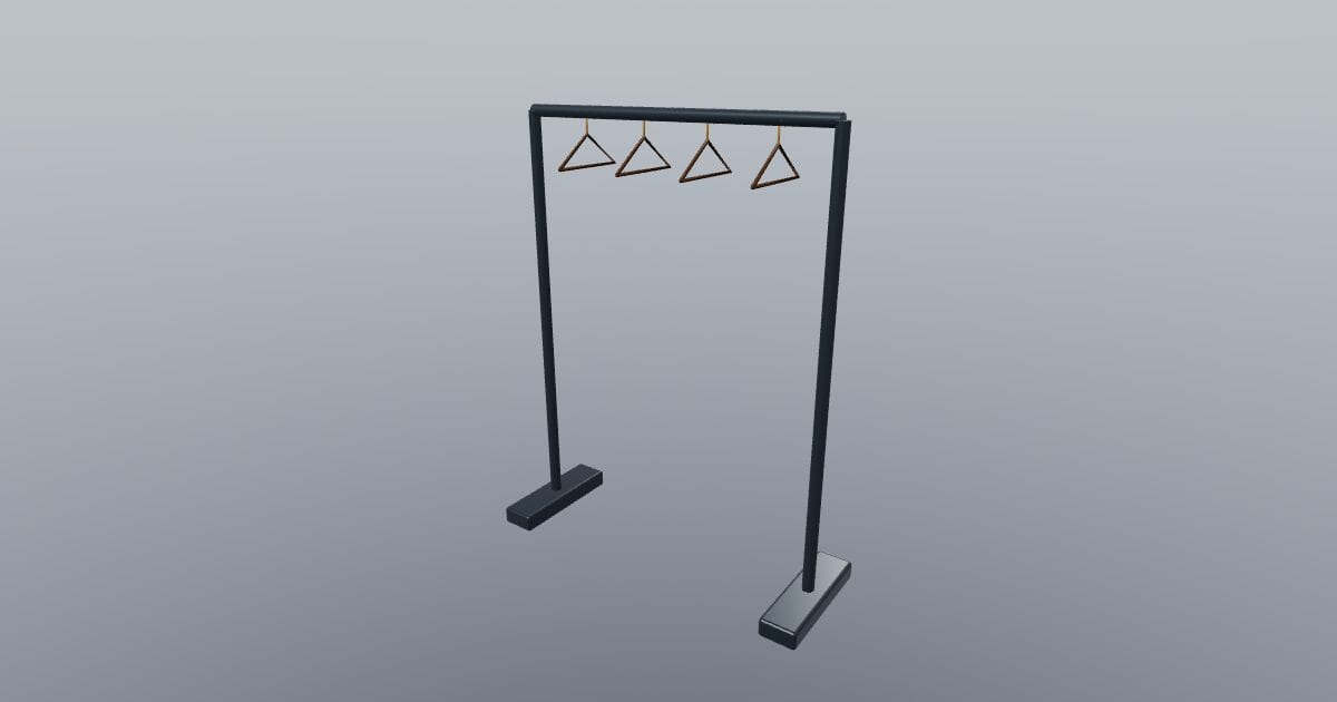 Open clothes rail - Original Interior Furnishing