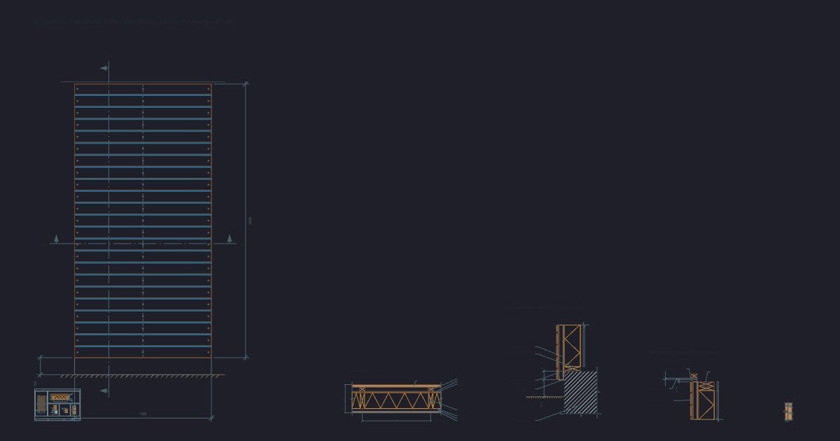 Open-joint timber cladding detail