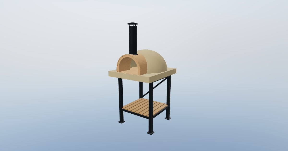 Outdoor pizza oven