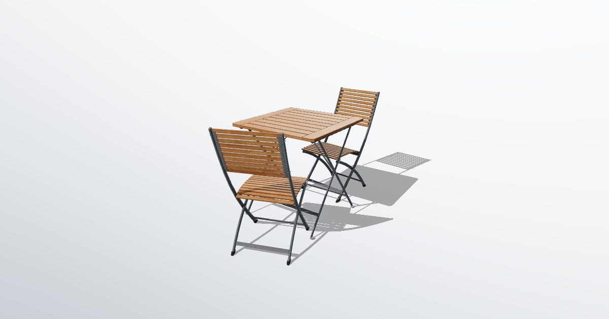 Outdoor table and chairs