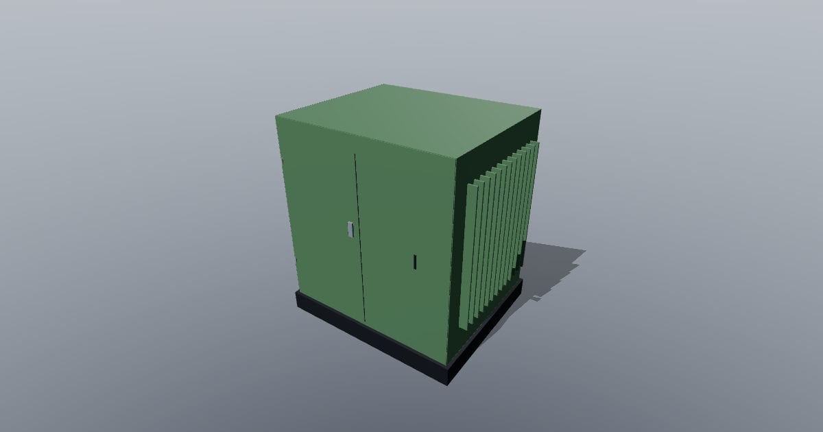 Pad mount transformer - Original MEP CAD