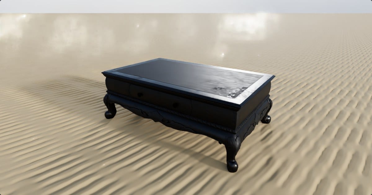 Painted vintage coffee table