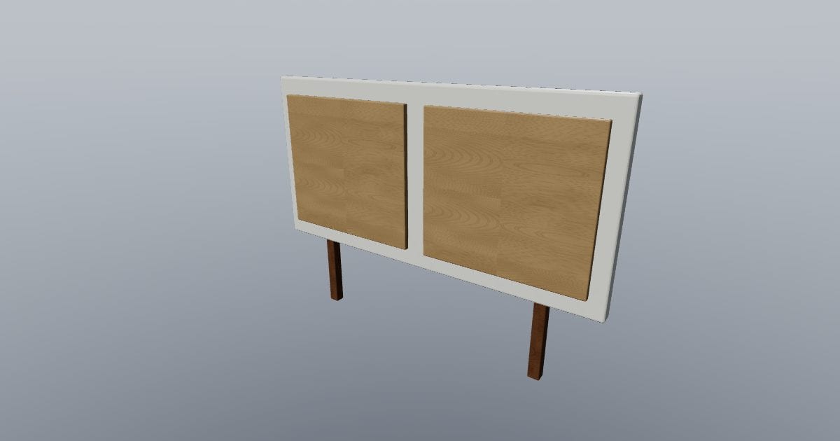 Panel headboard - Original Interior Furnishing