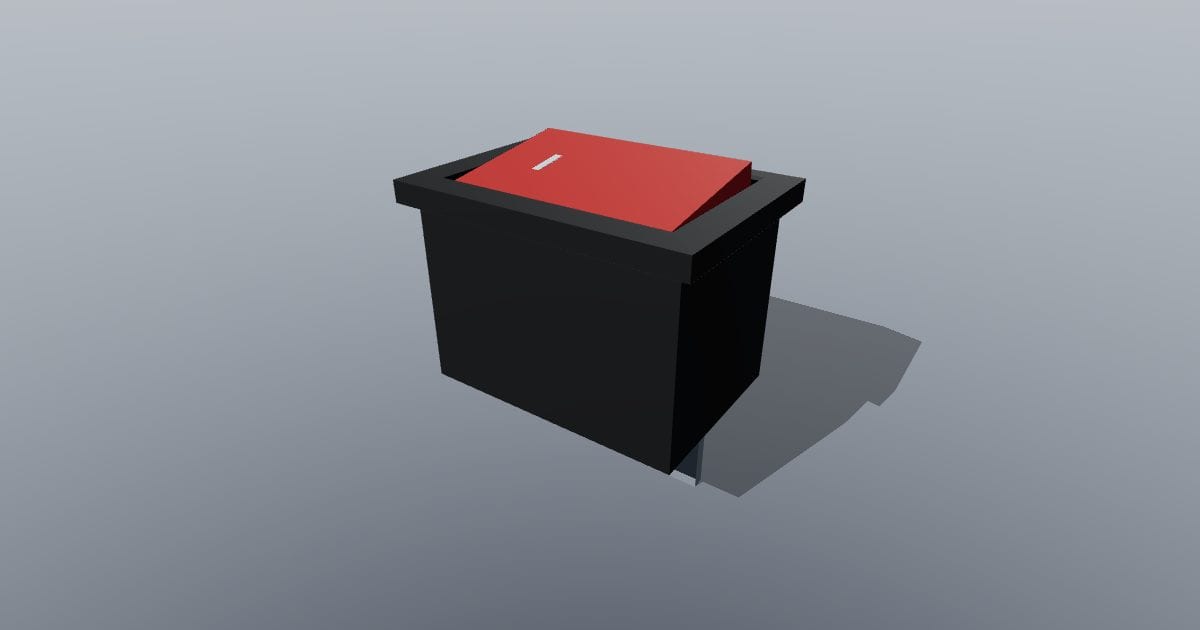 Panel rocker switch