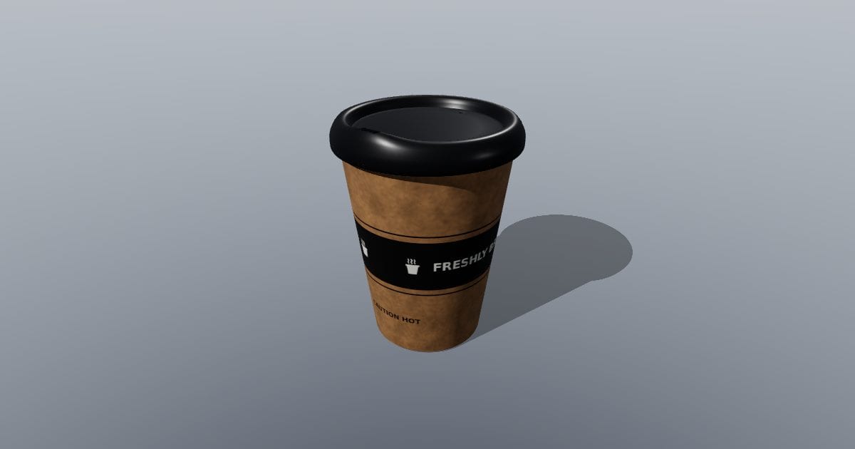 Paper coffee cup with sip lid 12 oz (kraft)