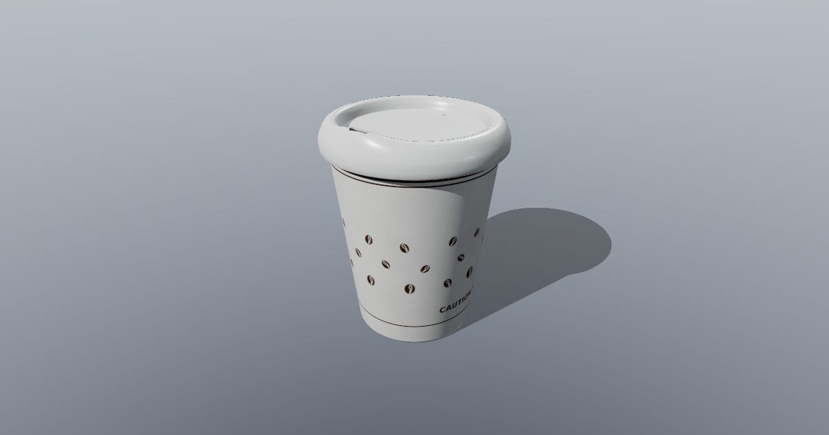Paper coffee cup with sip lid 8 oz
