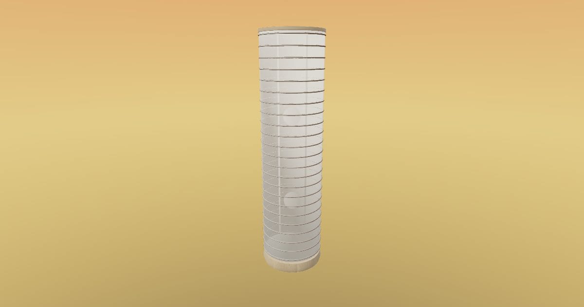 Paper Column - Paper Column Floor Lamp